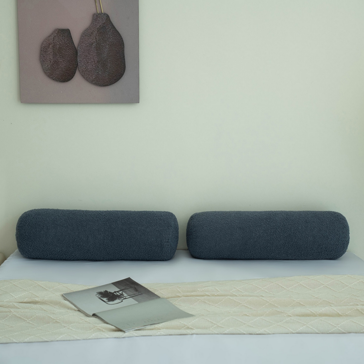 91家纺网 家纺一手货源 找家纺 美达人  2025新款泰迪绒靠背 深灰