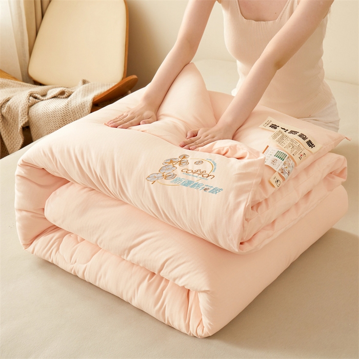 91家纺网 家纺一手货源 找家纺 西域种棉人·千百笠 2025新款新疆棉花洛风提花绣花棉花被冬被被芯春秋被四季 洛风玉