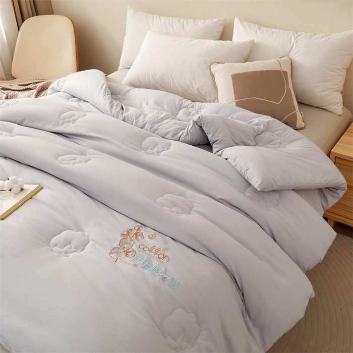 91家纺网 家纺一手货源 找家纺 （总）西域种棉人·千百笠 2025新款新疆棉花洛风提花绣花棉花被冬被被芯春秋被四季