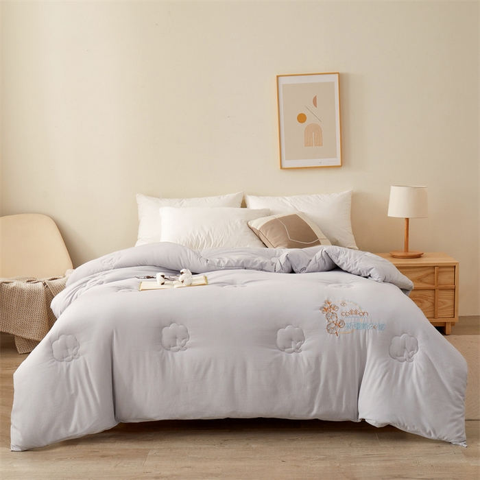 91家纺网 家纺一手货源 找家纺 （总）西域种棉人·千百笠 2025新款新疆棉花洛风提花绣花棉花被冬被被芯春秋被四季