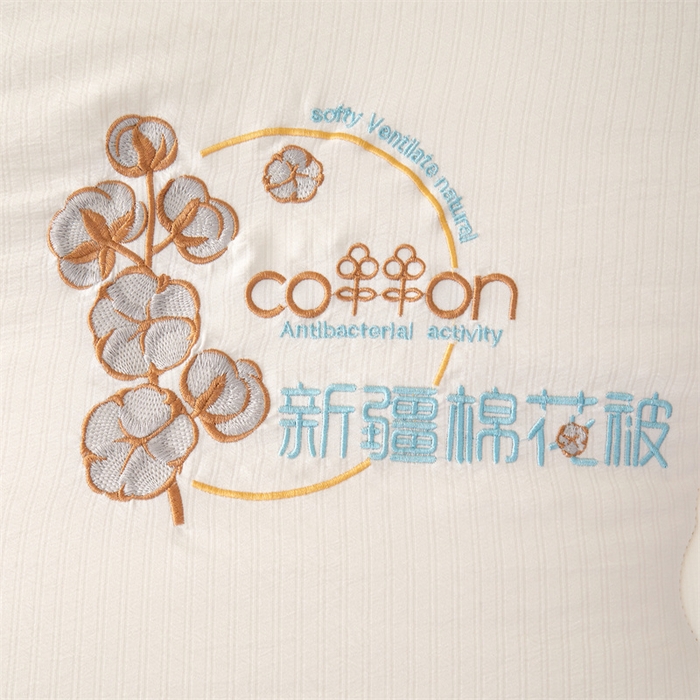 91家纺网 家纺一手货源 找家纺 西域种棉人·千百笠 2025新款新疆棉花洛风提花绣花棉花被冬被被芯春秋被四季 洛风白