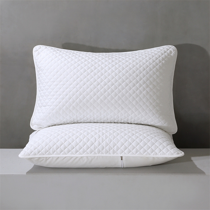 91家纺网 家纺一手货源 找家纺 诺享家纺 2025新款枕芯隔离层枕套单枕套枕套单件 全包绗缝白色