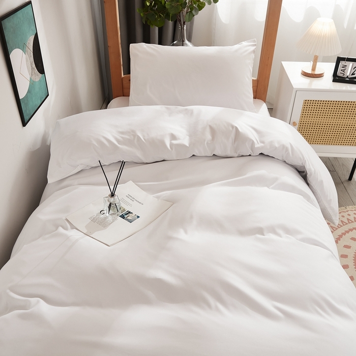 91家纺网 家纺一手货源 找家纺 （总）啊雅家居 2025新款ins简约纯色亲肤磨毛单被套可订制logo-单被套被套单件单品被套