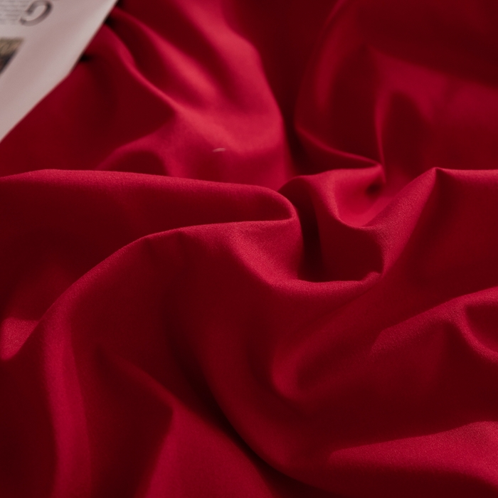 91家纺网 家纺一手货源 找家纺 啊雅家居 2025新款ins简约纯色亲肤磨毛单被套可订制logo-单被套被套单件单品被套 红色