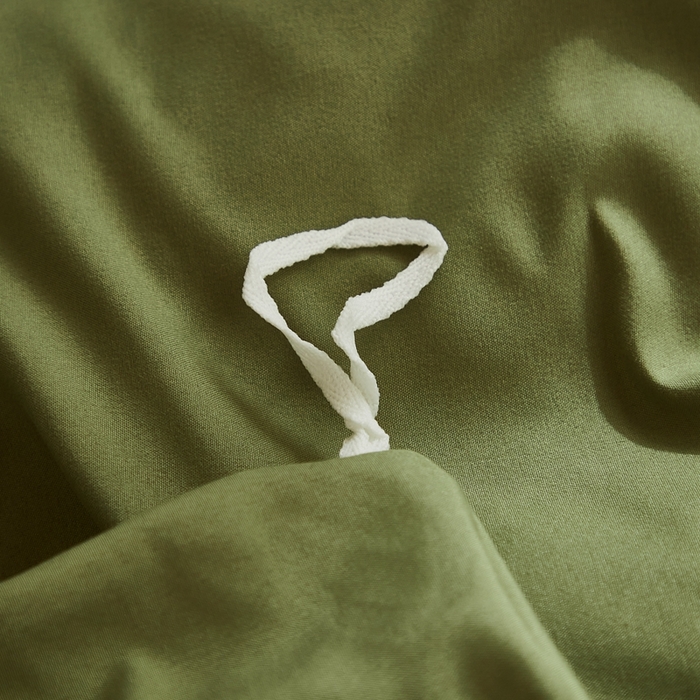 91家纺网 家纺一手货源 找家纺 啊雅家居 2025新款ins简约纯色亲肤磨毛单被套可订制logo-单被套被套单件单品被套 军绿