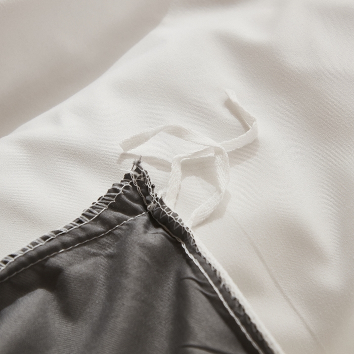 91家纺网 家纺一手货源 找家纺 啊雅家居 2025新款ins简约纯色亲肤磨毛单被套可订制logo-单被套被套单件单品被套 米白加深灰