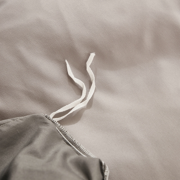 91家纺网 家纺一手货源 找家纺 啊雅家居 2025新款ins简约纯色亲肤磨毛单被套可订制logo-单被套被套单件单品被套 浅灰加深灰
