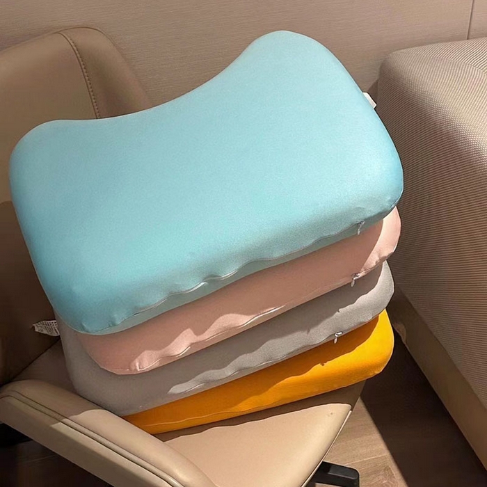 91家纺网 家纺一手货源 找家纺 诺享家纺 2025新款马卡龙色嘟嘟记忆枕枕头枕芯 樱花粉 50x35x9cm/只