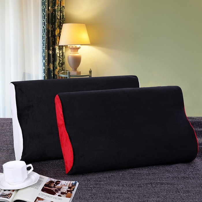 91家纺网 家纺一手货源 找家纺 （总）诺享家纺 2025新款黑白记忆枕枕头枕芯