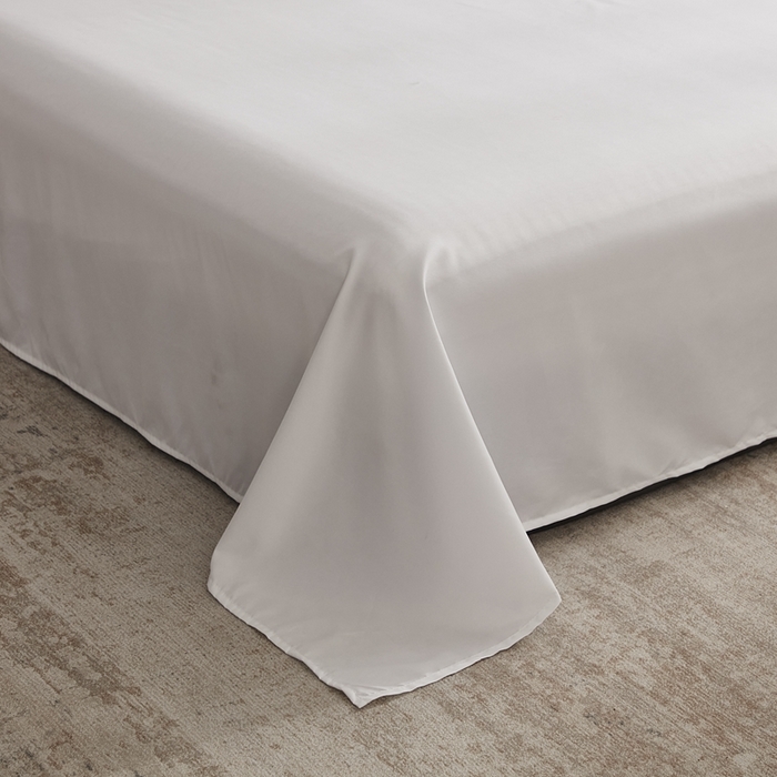 91家纺网 家纺一手货源 找家纺 啊雅家居 2025新款ins简约纯色亲肤磨毛系列-单床单床单单件单品床单 大白