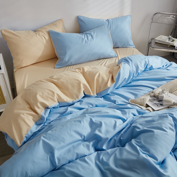 91家纺网 家纺一手货源 找家纺 啊雅家居 2025新款ins简约纯色亲肤磨毛系列-单床单床单单件单品床单 黄