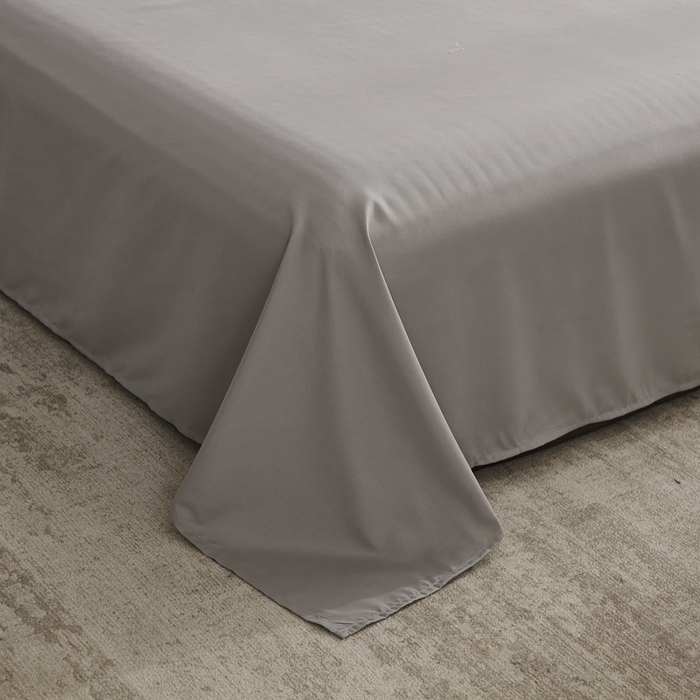 91家纺网 家纺一手货源 找家纺 啊雅家居 2025新款ins简约纯色亲肤磨毛系列-单床单床单单件单品床单 灰