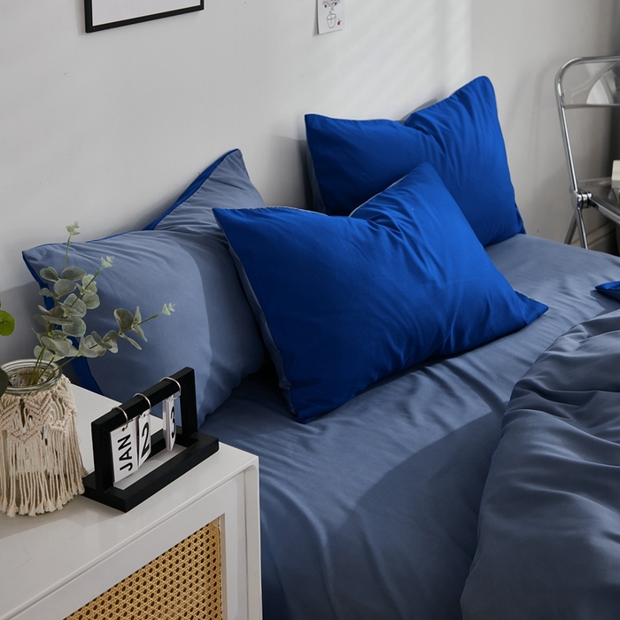 91家纺网 家纺一手货源 找家纺 啊雅家居 2025新款ins简约纯色亲肤磨毛系列-单床单床单单件单品床单 浅蓝灰