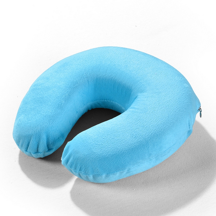 91家纺网 家纺一手货源 找家纺 诺享家纺 2025新款U型记忆枕枕头枕芯 天蓝 29x29x10cm/只