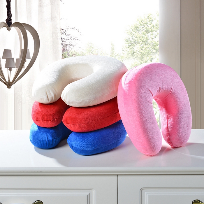 91家纺网 家纺一手货源 找家纺 诺享家纺 2025新款U型记忆枕枕头枕芯 红色 29x29x10cm/只