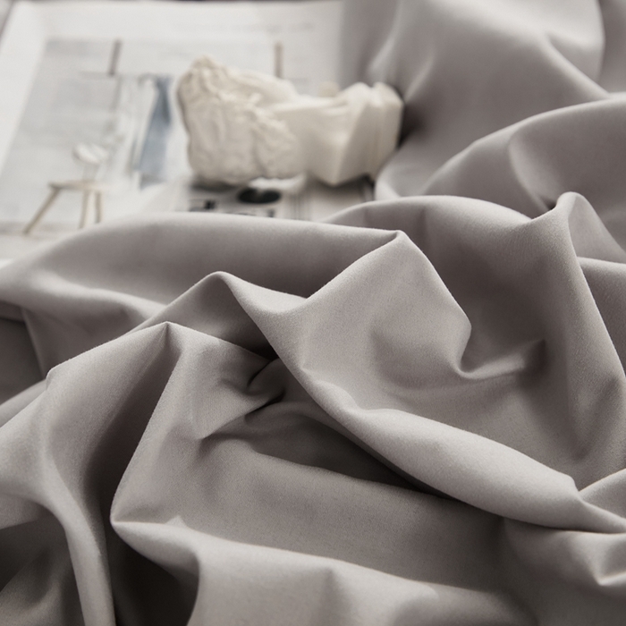 91家纺网 家纺一手货源 找家纺 啊雅家居 2025新款ins简约学生宿舍双拼纯色磨毛四件套可订制logo 浅灰加深灰