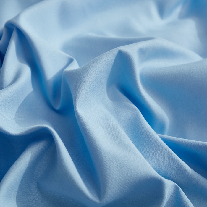 91家纺网 家纺一手货源 找家纺 啊雅家居 2025新款ins简约学生宿舍双拼纯色磨毛四件套可订制logo 天空兰加浅灰