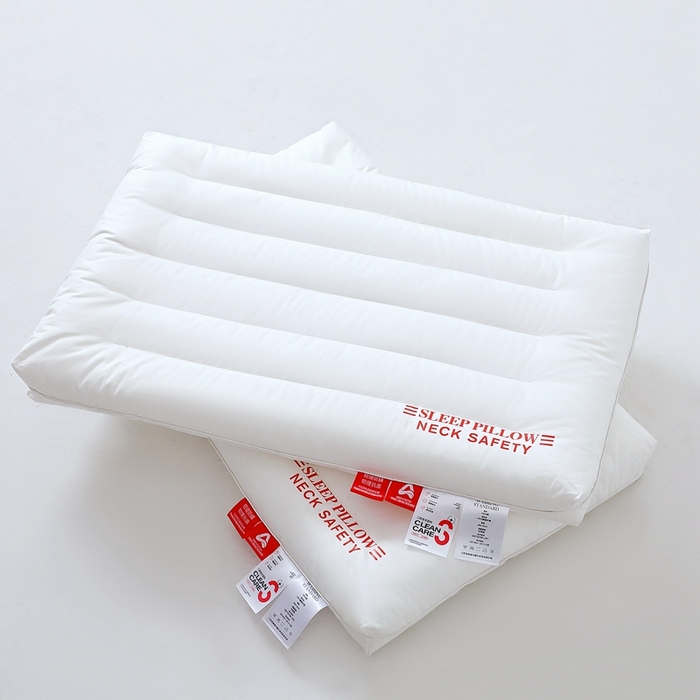 91家纺网 家纺一手货源 找家纺 糖果枕芯 2025新款全棉三防枕芯羽丝棉枕头酒店护颈枕 三防枕芯48*74cm低枕