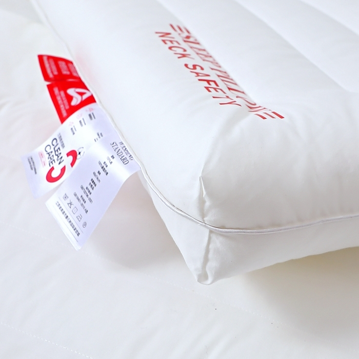 91家纺网 家纺一手货源 找家纺 糖果枕芯 2025新款全棉三防枕芯羽丝棉枕头酒店护颈枕 三防枕芯48*74cm低枕