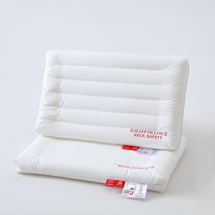 糖果枕芯 2025新款全棉三防枕芯羽丝棉枕头酒店护颈枕 三防枕芯48*74cm低枕