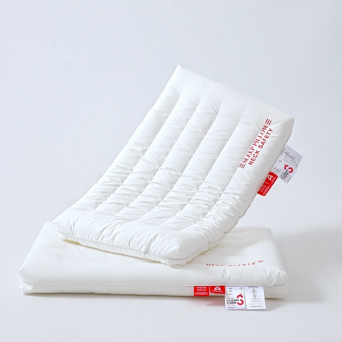 91家纺网 家纺一手货源 找家纺 糖果枕芯 2025新款全棉三防枕芯羽丝棉枕头酒店护颈枕 三防枕芯48*74cm低枕