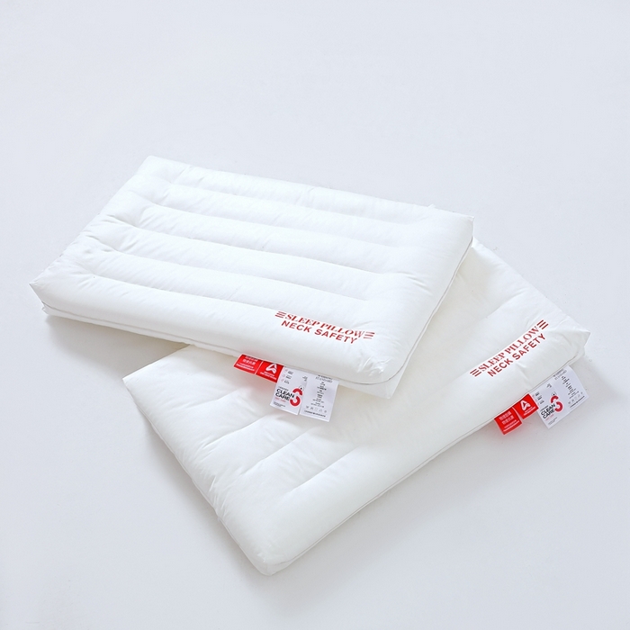 91家纺网 家纺一手货源 找家纺 糖果枕芯 2025新款全棉三防枕芯羽丝棉枕头酒店护颈枕 三防枕芯48*74cm低枕