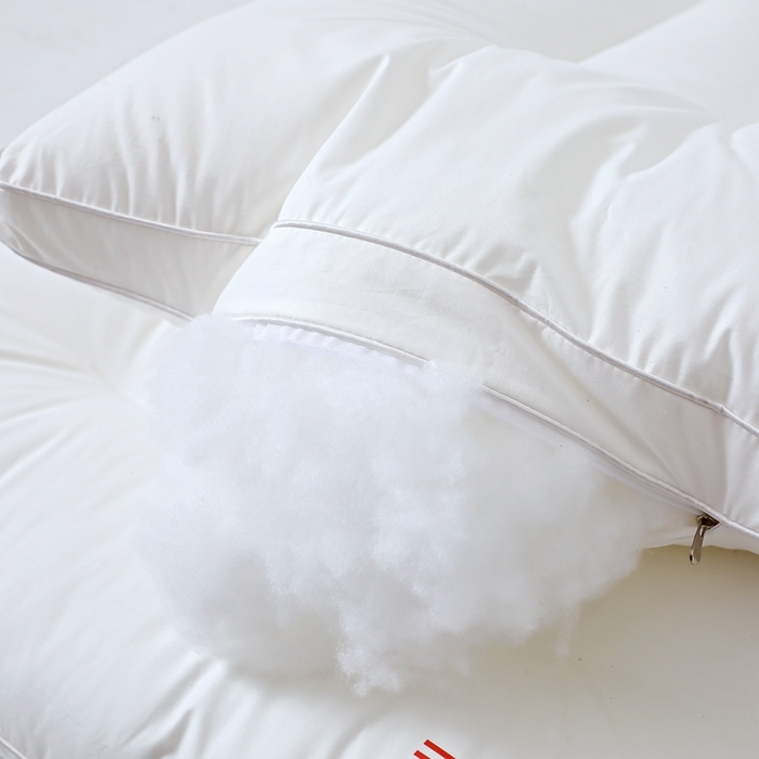 91家纺网 家纺一手货源 找家纺 糖果枕芯 2025新款全棉三防枕芯羽丝棉枕头酒店护颈枕 三防枕芯48*74cm中枕