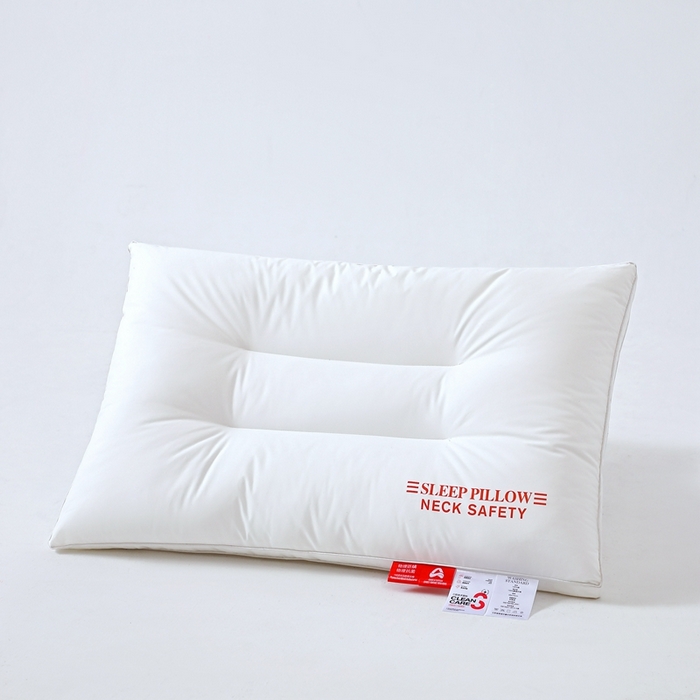 91家纺网 家纺一手货源 找家纺 糖果枕芯 2025新款全棉三防枕芯羽丝棉枕头酒店护颈枕 三防枕芯48*74cm中枕