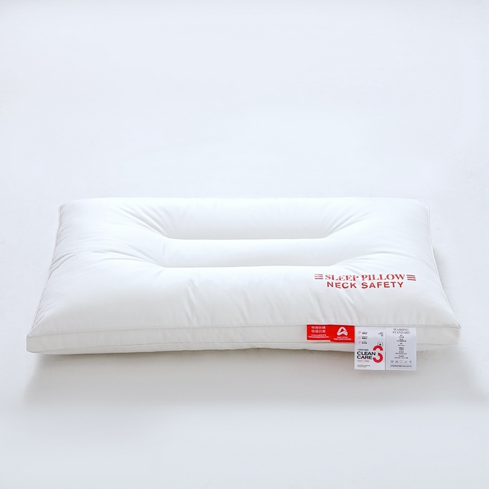 91家纺网 家纺一手货源 找家纺 糖果枕芯 2025新款全棉三防枕芯羽丝棉枕头酒店护颈枕 三防枕芯48*74cm中枕