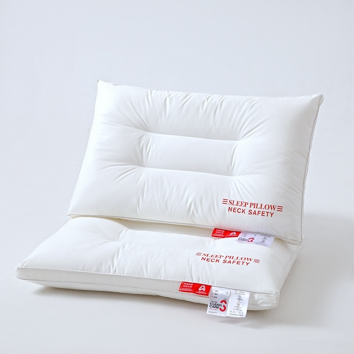 糖果枕芯 2025新款全棉三防枕芯羽丝棉枕头酒店护颈枕 三防枕芯48*74cm中枕