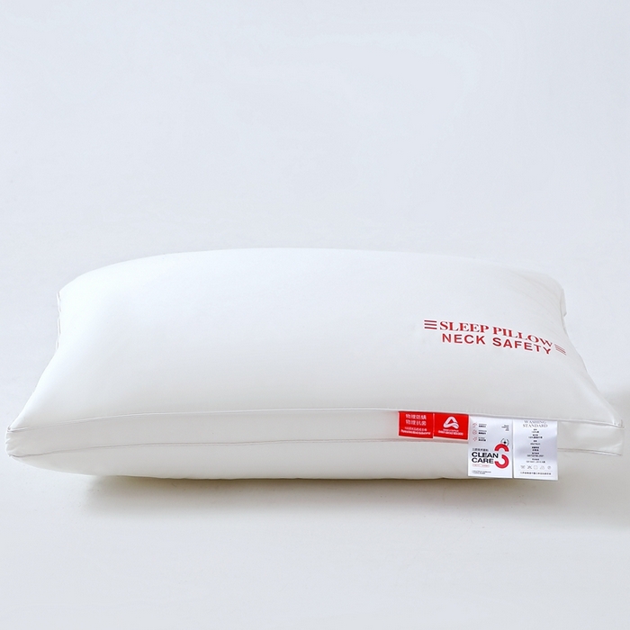 91家纺网 家纺一手货源 找家纺 糖果枕芯 2025新款全棉三防枕芯羽丝棉枕头酒店护颈枕 三防枕芯48*74cm高枕