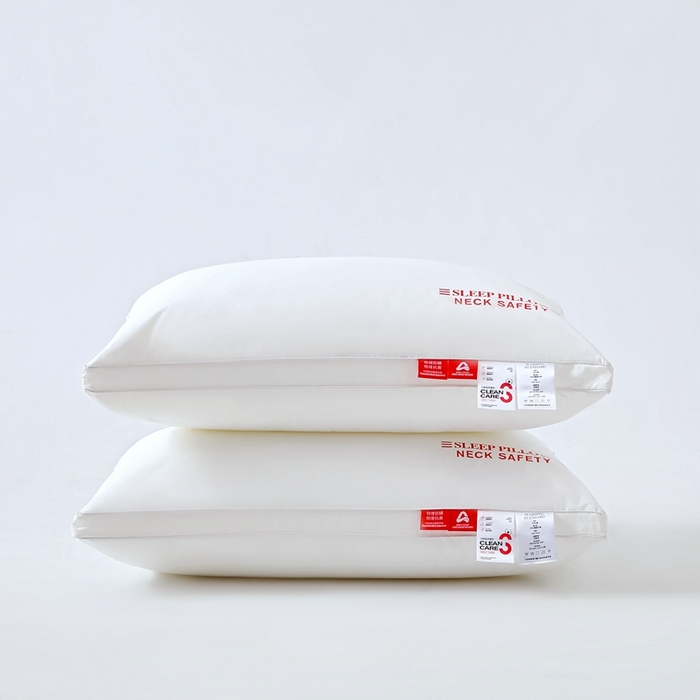 91家纺网 家纺一手货源 找家纺 糖果枕芯 2025新款全棉三防枕芯羽丝棉枕头酒店护颈枕 三防枕芯48*74cm高枕