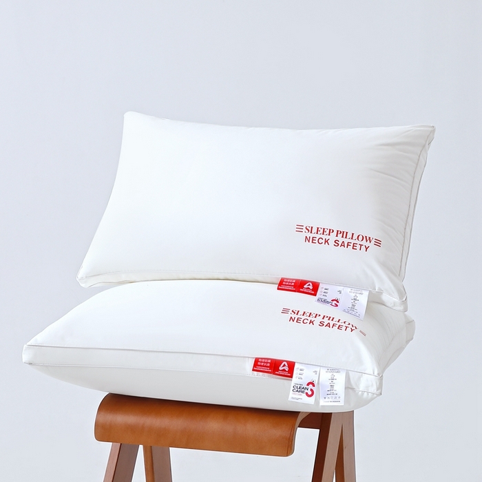 糖果枕芯 2025新款全棉三防枕芯羽丝棉枕头酒店护颈枕 三防枕芯48*74cm高枕