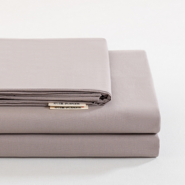 居美良品 2025新款100%全棉纯棉色织水洗棉床单 床单单件 高冷灰