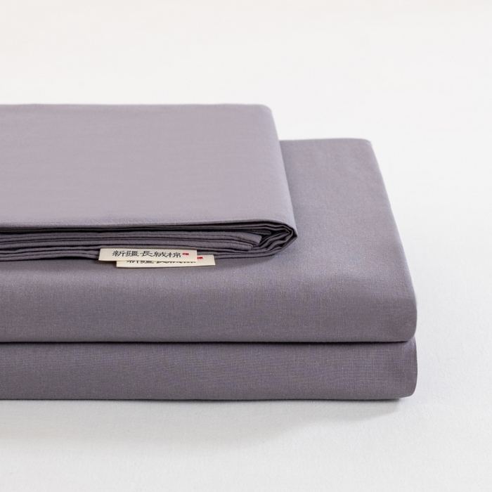 居美良品 2025新款100%全棉纯棉色织水洗棉床单 床单单件 经典灰