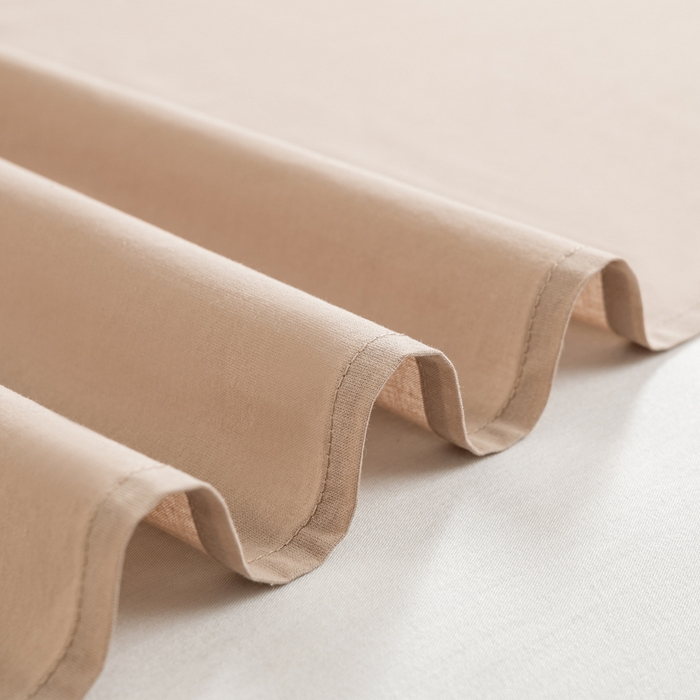 91家纺网 家纺一手货源 找家纺 居美良品 2025新款100%全棉纯棉色织水洗棉床单 床单单件 香槟咖