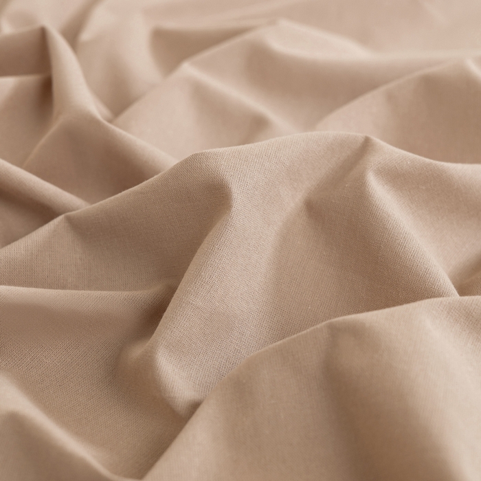 91家纺网 家纺一手货源 找家纺 居美良品 2025新款100%全棉纯棉色织水洗棉床单 床单单件 香槟咖