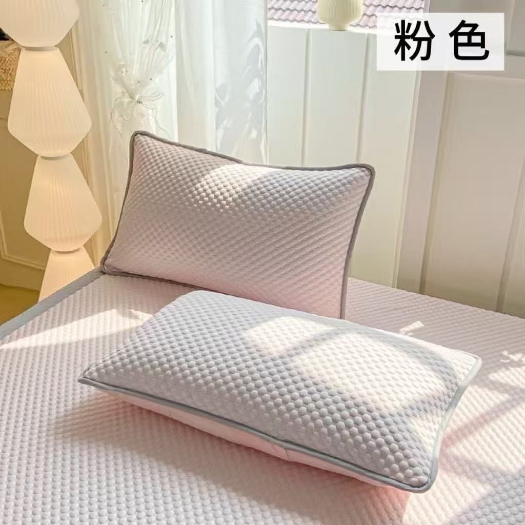 91家纺网 家纺一手货源 找家纺 （总）诺享家纺 2025春夏新款冰豆豆凉感豆豆单枕套枕套单件