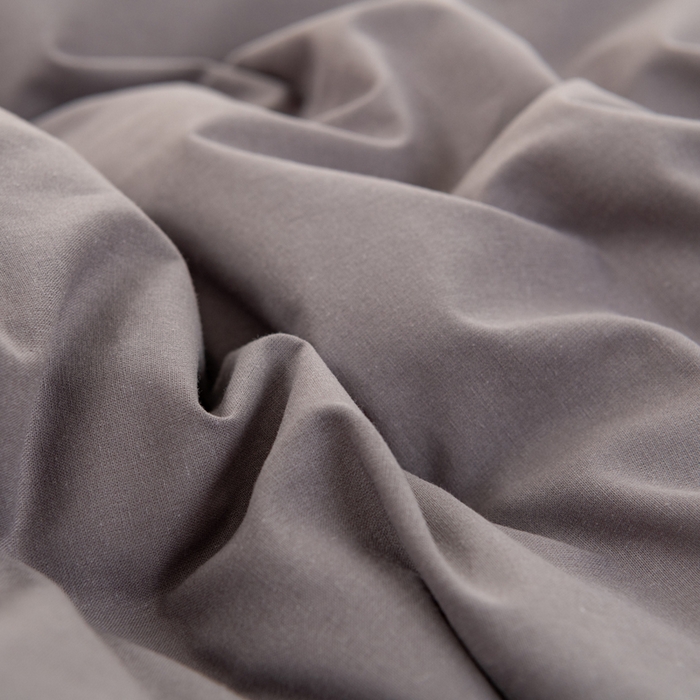 91家纺网 家纺一手货源 找家纺 居美良品 2025新款全棉色织水洗棉被套 深灰-咖