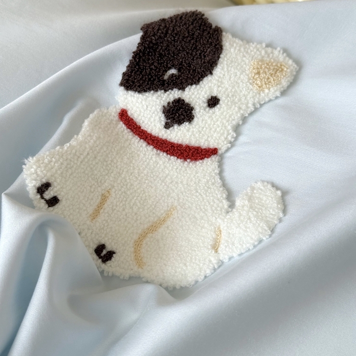 91家纺网 家纺一手货源 找家纺 鹿班家居 2025年秋冬款100S长绒棉毛巾绣系列四件套—星星邮递员【标准会员-20元】 星星邮递员-蓝色