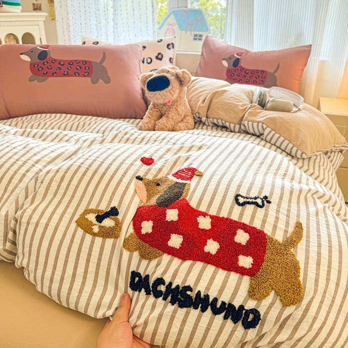 91家纺网 家纺一手货源 找家纺 （总）森璐家纺2025新款水洗云朵棉毛巾绣四件套