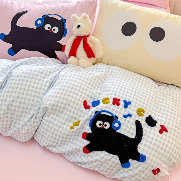 91家纺网 家纺一手货源 找家纺 （总）森璐家纺2025新款水洗云朵棉毛巾绣四件套