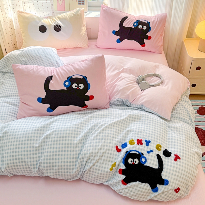 91家纺网 家纺一手货源 找家纺 （总）森璐家纺2025新款水洗云朵棉毛巾绣四件套