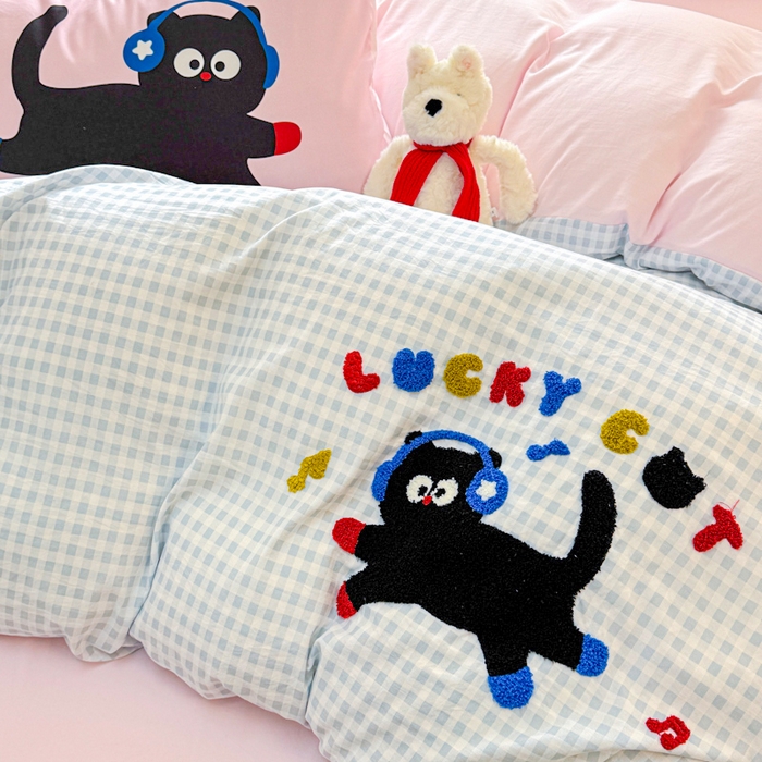 91家纺网 家纺一手货源 找家纺 （总）森璐家纺2025新款水洗云朵棉毛巾绣四件套