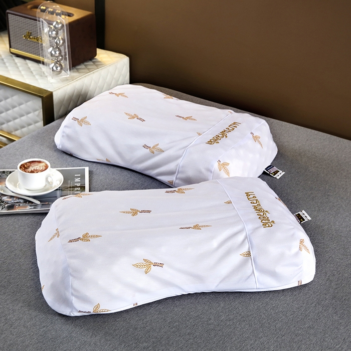 91家纺网 家纺一手货源 找家纺 （总）2025新品美丽折成人乳胶枕针织棉单枕套 鸟眼布单内套