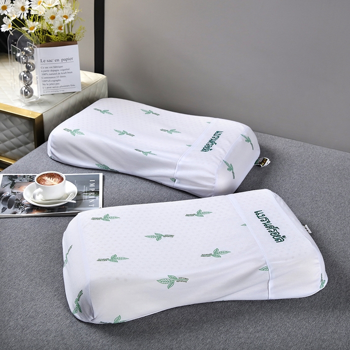 91家纺网 家纺一手货源 找家纺 （总）2025新品美丽折成人乳胶枕针织棉单枕套 鸟眼布单内套