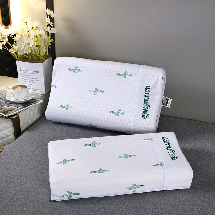 91家纺网 家纺一手货源 找家纺 （总）2025新品美丽折成人乳胶枕针织棉单枕套 鸟眼布单内套