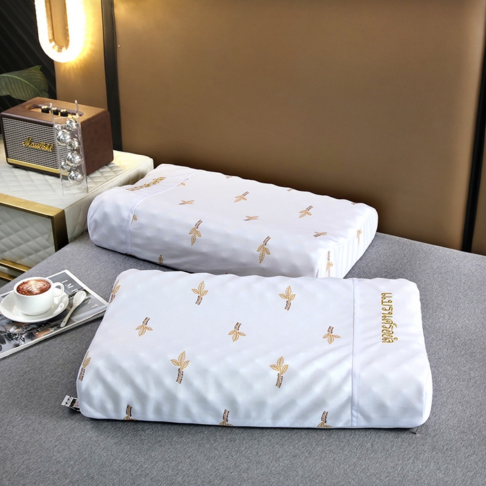 91家纺网 家纺一手货源 找家纺 （总）2025新品美丽折成人乳胶枕针织棉单枕套 鸟眼布单内套