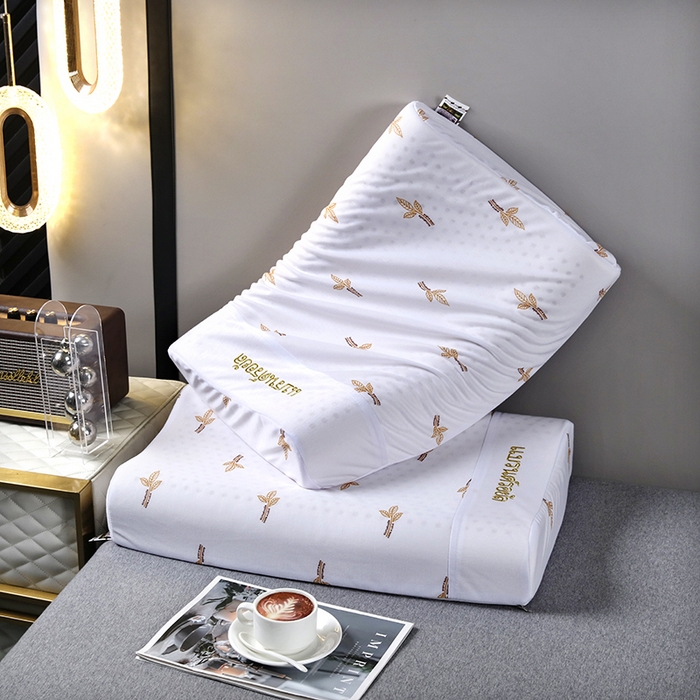 91家纺网 家纺一手货源 找家纺 （总）2025新品美丽折成人乳胶枕针织棉单枕套 鸟眼布单内套