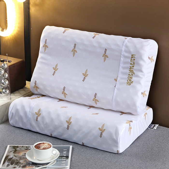 （总）2025新品美丽折成人乳胶枕针织棉单枕套 鸟眼布单内套